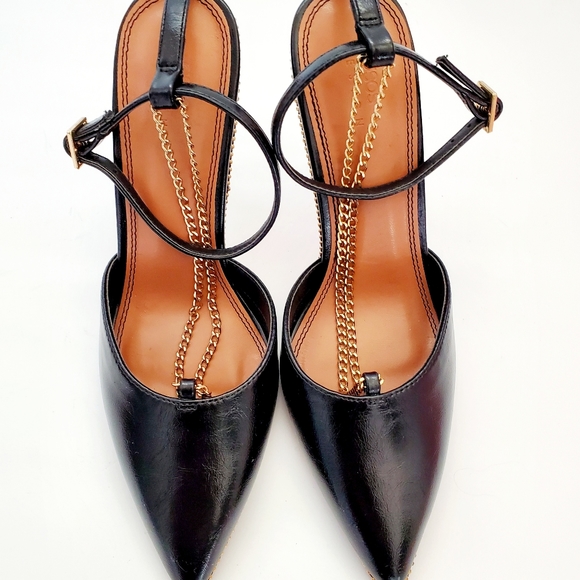 ASOS DESIGN Priscilla Black Pointed Toe High Heels with Chain Size 8Cat & Jack B - Picture 4 of 10